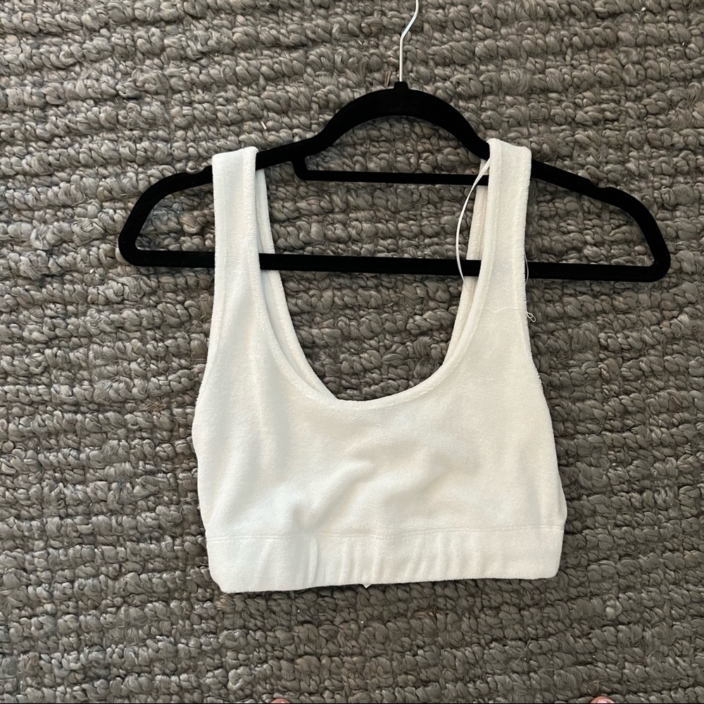 Zara Terry Cloth Crop Top